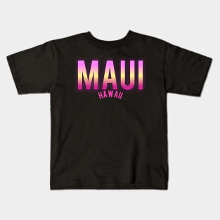 Maui t-shirt designs Kids T-Shirt